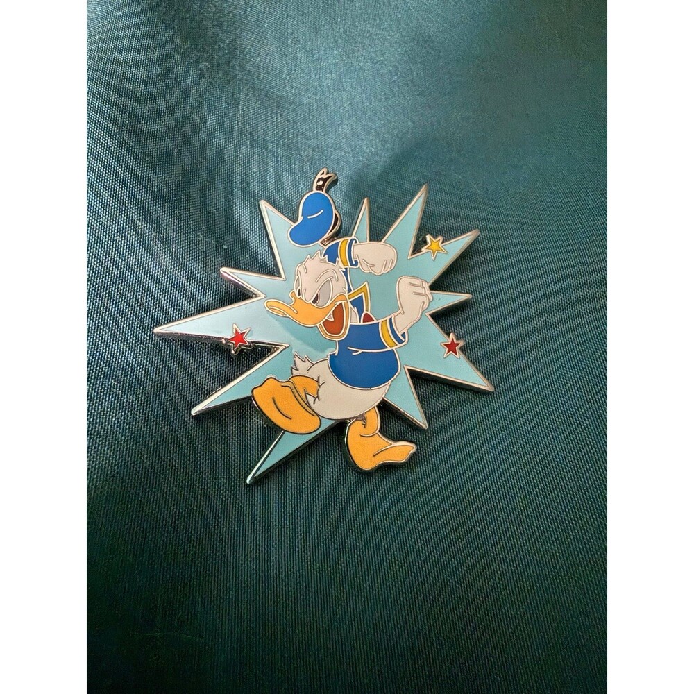 2025 Disney Pin Donald Duck Angry Blue Starburst